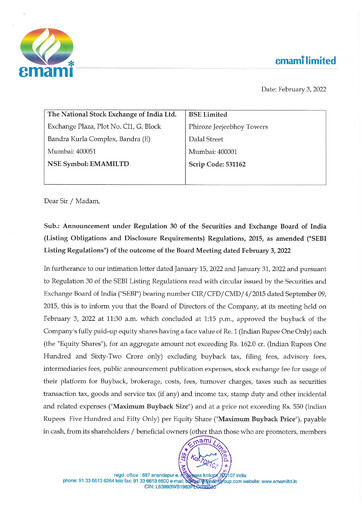 Thumbnail Emami Quarterly Report 2021-q3