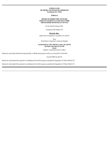 Thumbnail Zenvia Quarterly Report 2021-q2