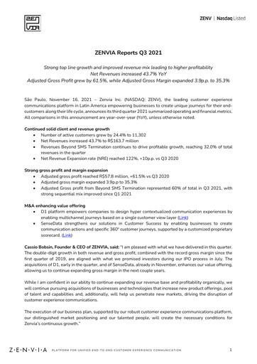 Thumbnail Zenvia Quarterly Report 2021-q3