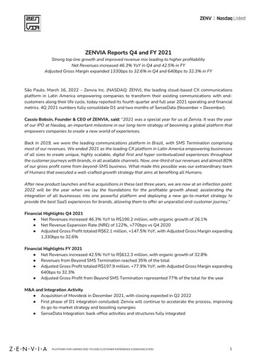 Thumbnail Zenvia Quarterly Report 2021-q4