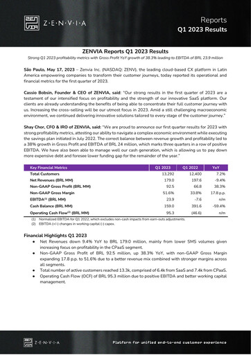 Thumbnail Zenvia Quarterly Report 2023-q1