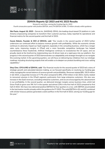 Thumbnail Zenvia Quarterly Report 2023-q2