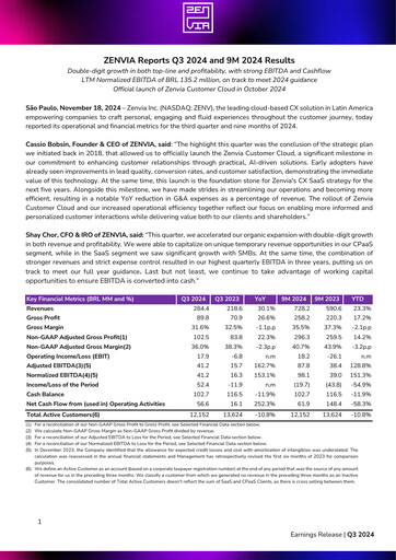 Thumbnail Zenvia Quarterly Report 2024-q3