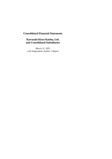 Thumbnail “K” Line
 Financial Statement fy2021