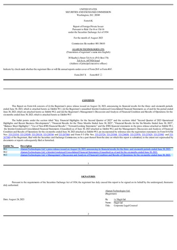 Thumbnail Alarum Technologies Half-year Report 2023-h1