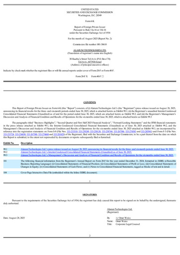 Thumbnail Alarum Technologies Half-year Report 2025-h1