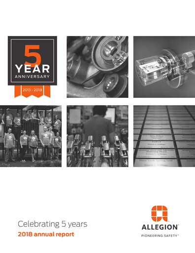 Thumbnail Allegion
 Annual Report 2018