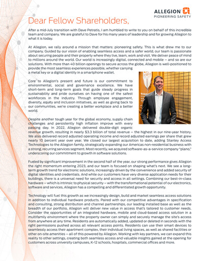 Thumbnail Allegion
 Annual Report 2022