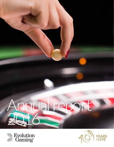 Thumbnail Evolution Gaming Annual Report 2016
