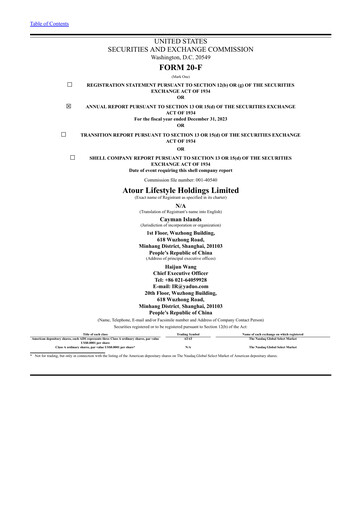 Vorschaubild Atour Lifestyle Jahresbericht 2023