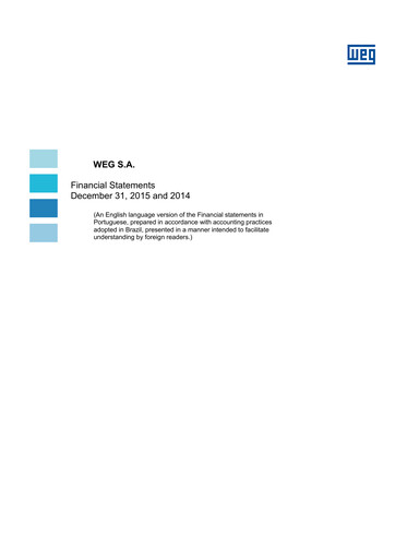 Thumbnail WEG ON Financial Statement 2015