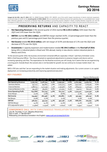 Thumbnail WEG ON Quarterly Report 2016-q2