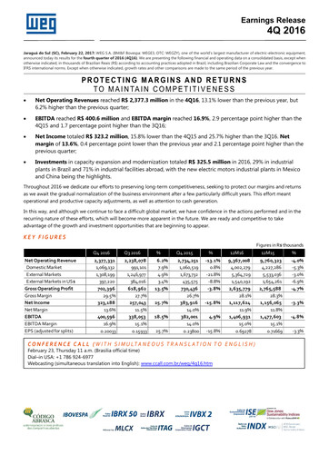 Thumbnail WEG ON Quarterly Report 2016-q4