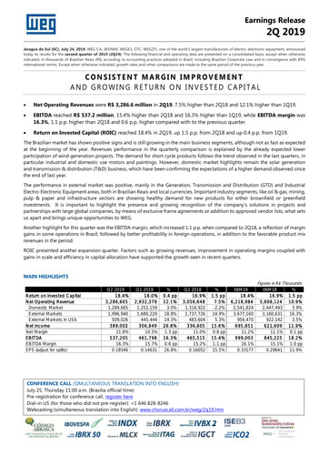 Thumbnail WEG ON Quarterly Report 2019-q2