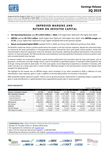 Thumbnail WEG ON Quarterly Report 2019-q3