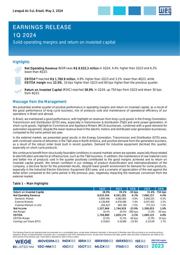 Thumbnail WEG ON Quarterly Report 2024-q1