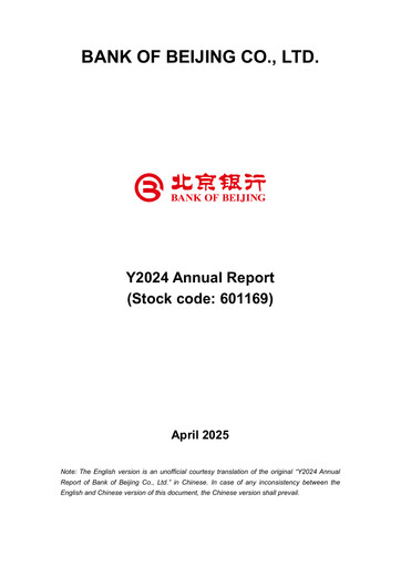 Thumbnail Bank of Beijing Annual Report 2024