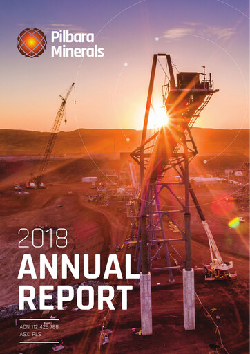 Thumbnail Pilbara Minerals Annual Report 2018