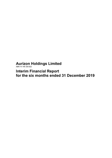 Vorschaubild Aurizon Holdings Halbjahresbericht 2019-2020