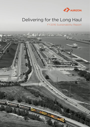 Thumbnail Aurizon Holdings Sustainability Report 2016
