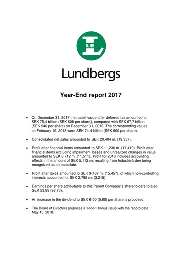 Vorschaubild Lundbergföretagen Finanzbericht 2017