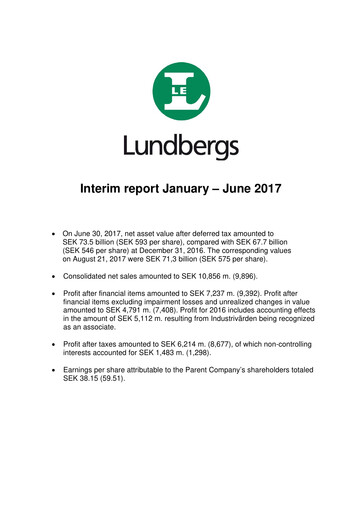Thumbnail Lundbergföretagen Half-year Report 2017-h1