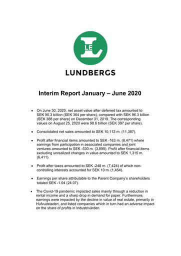 Thumbnail Lundbergföretagen Half-year Report 2020-h1