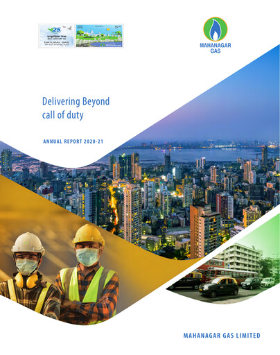 Thumbnail Mahanagar Gas Annual Report 2020-2021