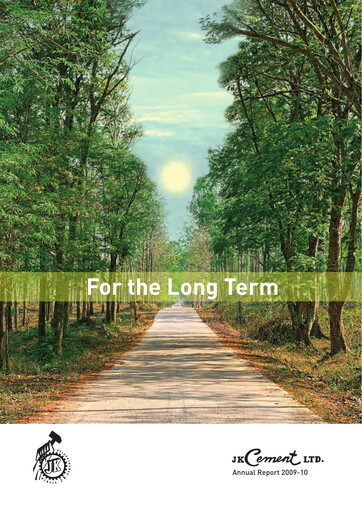 Thumbnail JK Cement

 Annual Report 2009-2010