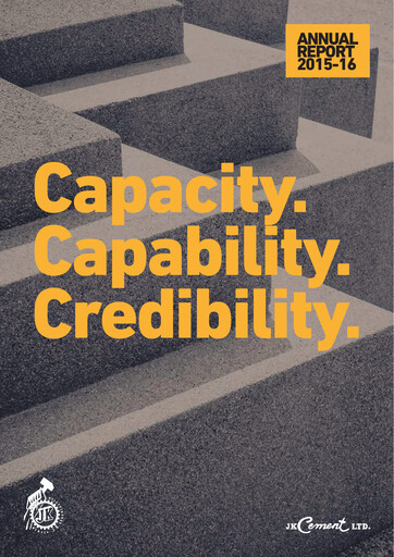 Thumbnail JK Cement

 Annual Report 2015-2016