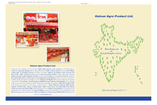 Thumbnail Hatsun Agro Products Annual Report 2010-2011