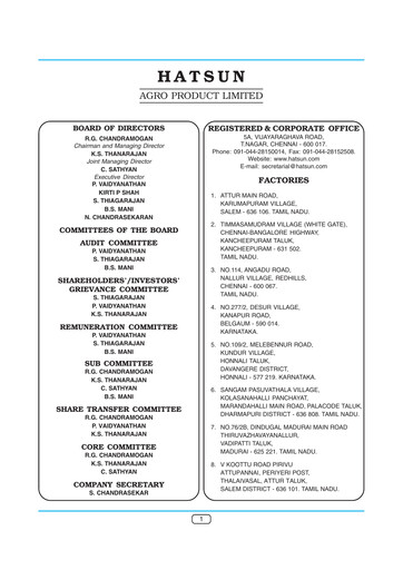 Thumbnail Hatsun Agro Products Annual Report 2011-2012