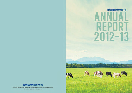 Thumbnail Hatsun Agro Products Annual Report 2012-2013