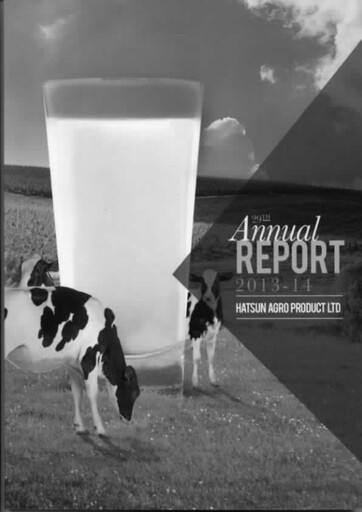 Thumbnail Hatsun Agro Products Annual Report 2013-2014