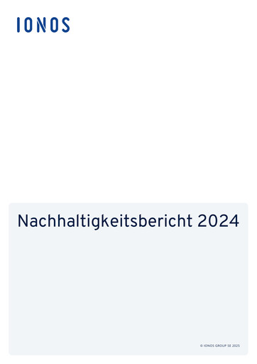Miniature IONOS Group Rapport de durabilité 2024