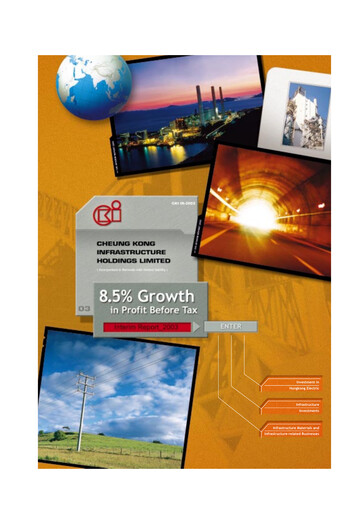 Miniature CK Infrastructure Rapport semestriel 2003-h1