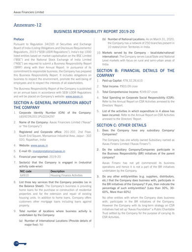 Thumbnail Aavas Financiers
 ESG Report 2019-2020