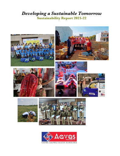 Miniature Aavas Financiers
 Rapport de durabilité 2021-2022