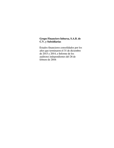 Thumbnail Grupo Financiero Inbursa Financial Statement 2015