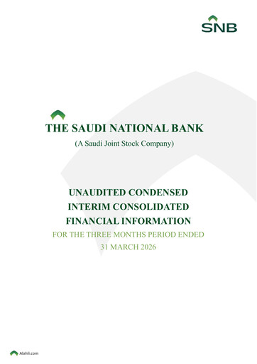 Thumbnail The Saudi National Bank Financial Statement 2026-q1