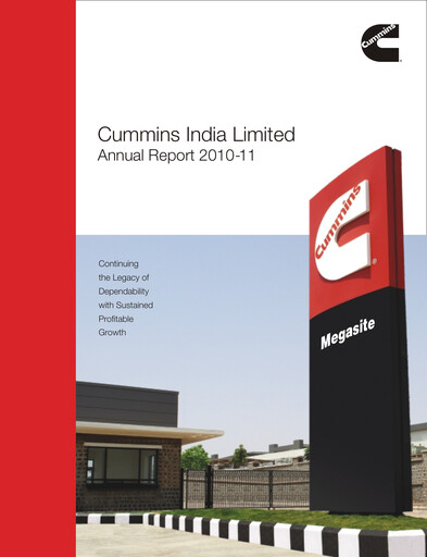 Thumbnail Cummins India Annual Report 2010-2011