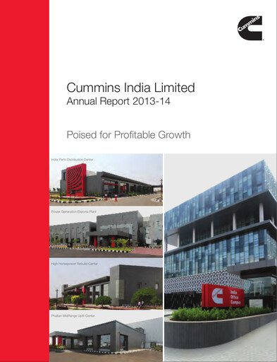Thumbnail Cummins India Annual Report 2013-2014