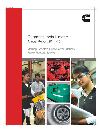 Thumbnail Cummins India Annual Report 2014-2015
