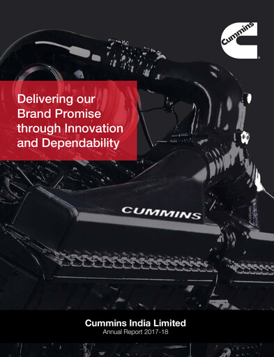 Thumbnail Cummins India Annual Report 2017-2018