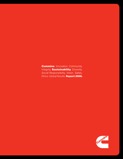 Thumbnail Cummins India Sustainability Report 2006