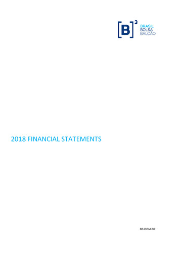 Thumbnail B3 Financial Statement 2018