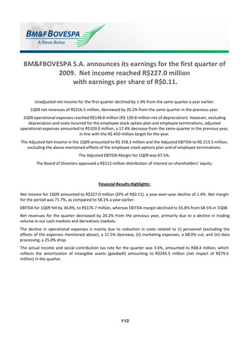 Thumbnail B3 Quarterly Report 2009-q1