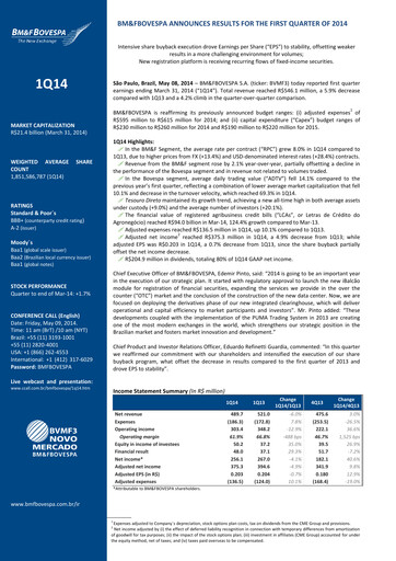 Thumbnail B3 Quarterly Report 2014-q1