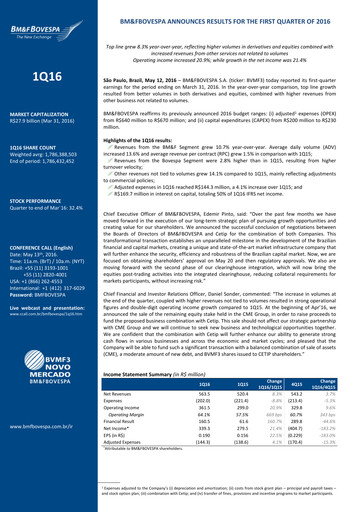 Thumbnail B3 Quarterly Report 2016-q1