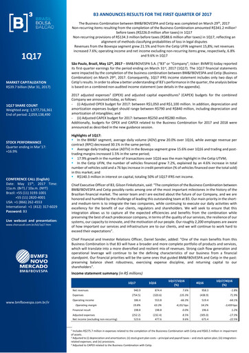 Thumbnail B3 Quarterly Report 2017-q1
